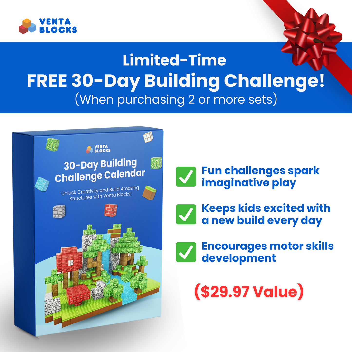 (FREE!) 30-Day Building Challenge Calendar